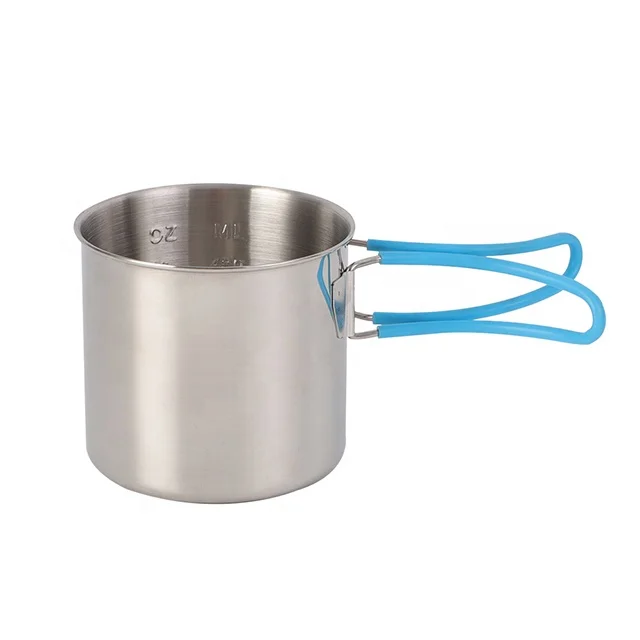 Good Quality Small Stainless Steel Pot Pans Camping Cook cup for Picnic Travel Cooking single pot
Good Quality Small Stainless Steel Pot Pans Camping Cook cup for Picnic Travel Cooking single pot