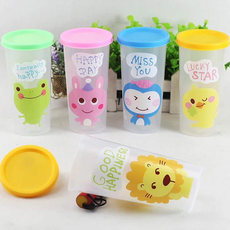 Travel portable colorful student drink cup reusable coffee plastic cup with lid, Colors
Travel portable colorful student drink cup reusable coffee plastic cup with lid, Colors