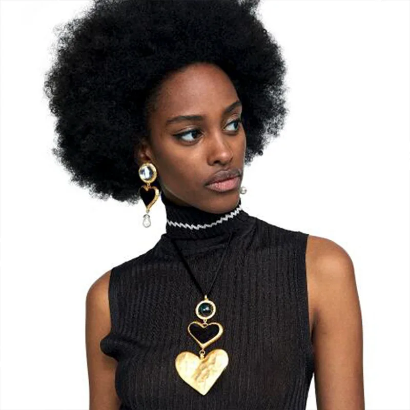 Fashionable Personality Gold Plated Heart Necklaces Double-Strand Colored Diamond Custom Name Necklace Double Love Necklace Set, Gold black
Fashionable Personality Gold Plated Heart Necklaces Double-Strand Colored Diamond Custom Name Necklace Double Love Necklace Set, Gold black