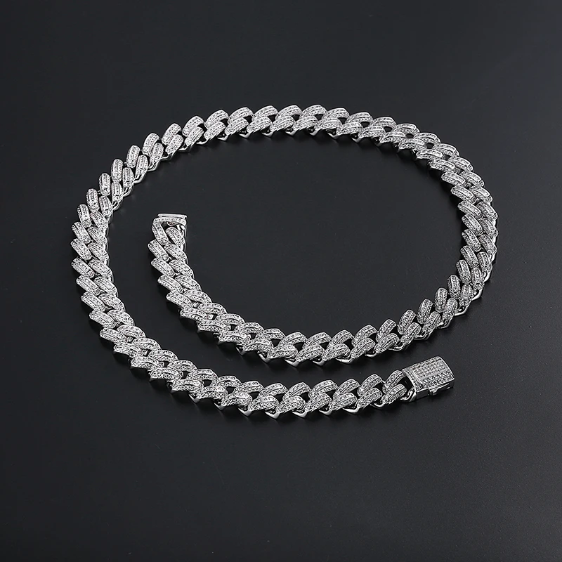Wholesale Fashion necklace Jewelry Men's Necklace chain Miami Cuban Chain Ice Ou chain, Silver
Wholesale Fashion necklace Jewelry Men's Necklace chain Miami Cuban Chain Ice Ou chain, Silver