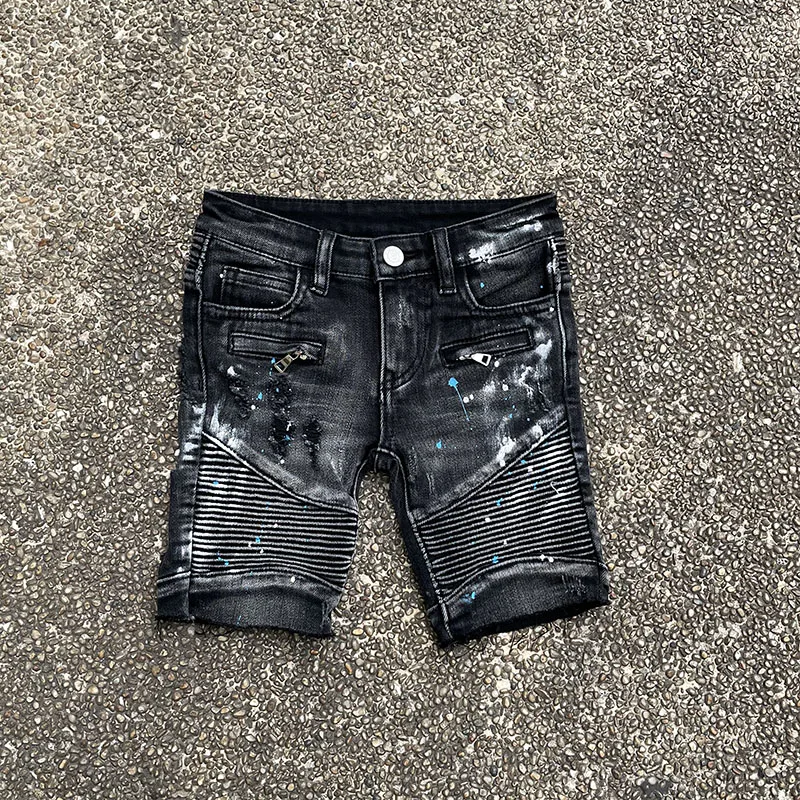 2021 New style wholesale price Boys plain style denim jeans cotton shorts pants for kid
2021 New style wholesale price Boys plain style denim jeans cotton shorts pants for kid