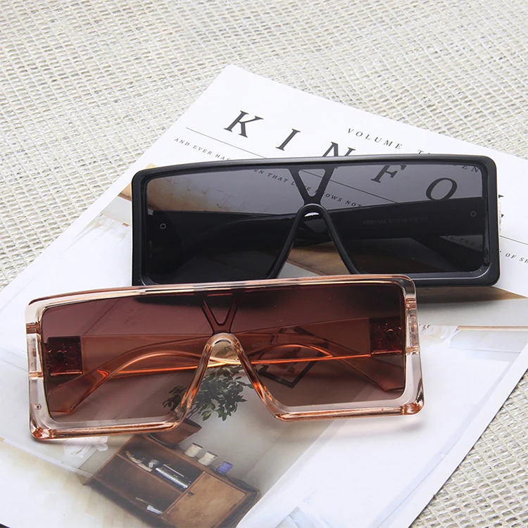Hot selling Fashion Square One-piece Sunglasses UV400 Trend Men Designer Big Frame Eyeglasses, 6 colors
Hot selling Fashion Square One-piece Sunglasses UV400 Trend Men Designer Big Frame Eyeglasses, 6 colors