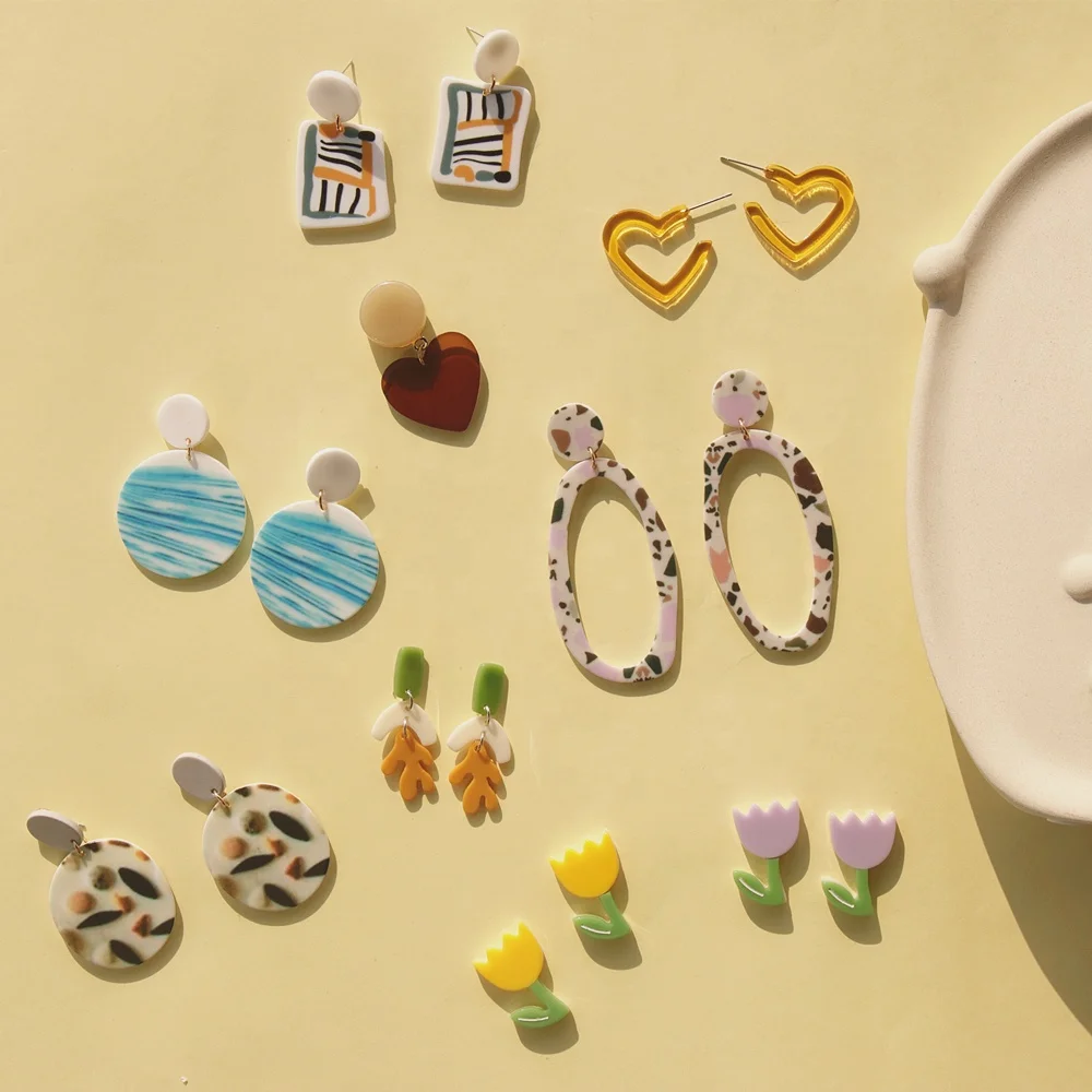 JUHU 2020 Trendy Original Design Printed Earrings For Women Fashion Charm Hip Hop Stud Earrings Girl Wedding Party Gift Jewelry, Colorful 
JUHU 2020 Trendy Original Design Printed Earrings For Women Fashion Charm Hip Hop Stud Earrings Girl Wedding Party Gift Jewelry, Colorful