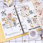 Low MOQ Gold Foil Washi Tape PET Transparent Tape Custom Adhesive Packing Tape