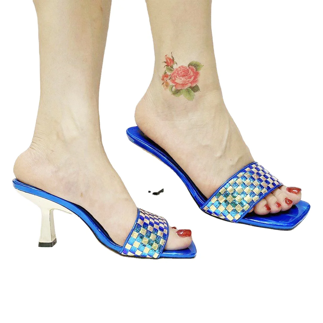 Woven Band Minimalism Fashion Square Heel Bohemia Slippers Women Pumps High Heeled Shoes for Girls Ladies Heeled Slippers New
Woven Band Minimalism Fashion Square Heel Bohemia Slippers Women Pumps High Heeled Shoes for Girls Ladies Heeled Slippers New