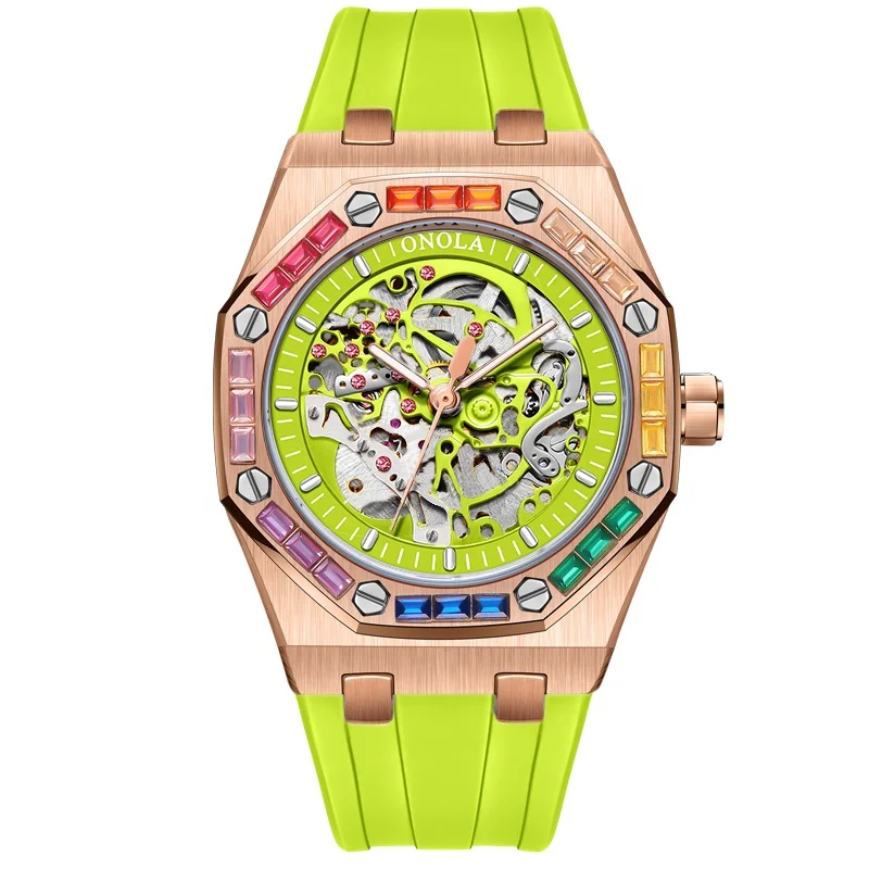 LOW MOQ skeleton dial design fashion brand luxury crystal bezel 30 ATM waterproof automatic mechanical watches
LOW MOQ skeleton dial design fashion brand luxury crystal bezel 30 ATM waterproof automatic mechanical watches