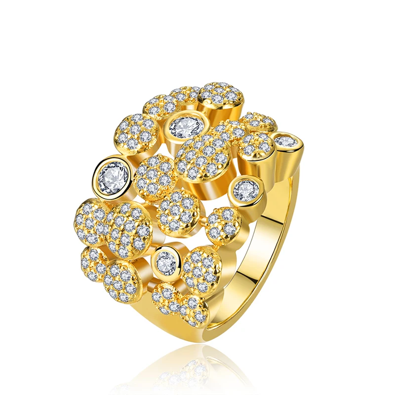 New Ultra Luxury Round Ring Exaggerated Design Large Ring Zircon Inlay Rings For Men And Women
New Ultra Luxury Round Ring Exaggerated Design Large Ring Zircon Inlay Rings For Men And Women