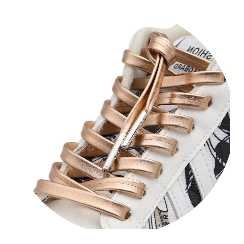 WeiOu Hot Sale Metal Leather Special Material Flat Shoelaces Wide Shoelaces Flat Shoe Laces for jordans Sneakers, Custom color
WeiOu Hot Sale Metal Leather Special Material Flat Shoelaces Wide Shoelaces Flat Shoe Laces for jordans Sneakers, Custom color
