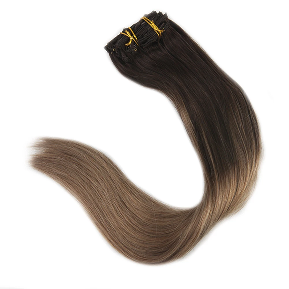 High Quality Ombre Color Remy Hair Clip in Hair Extensions, In stock color: #613;other colors can customize
High Quality Ombre Color Remy Hair Clip in Hair Extensions, In stock color: #613;other colors can customize