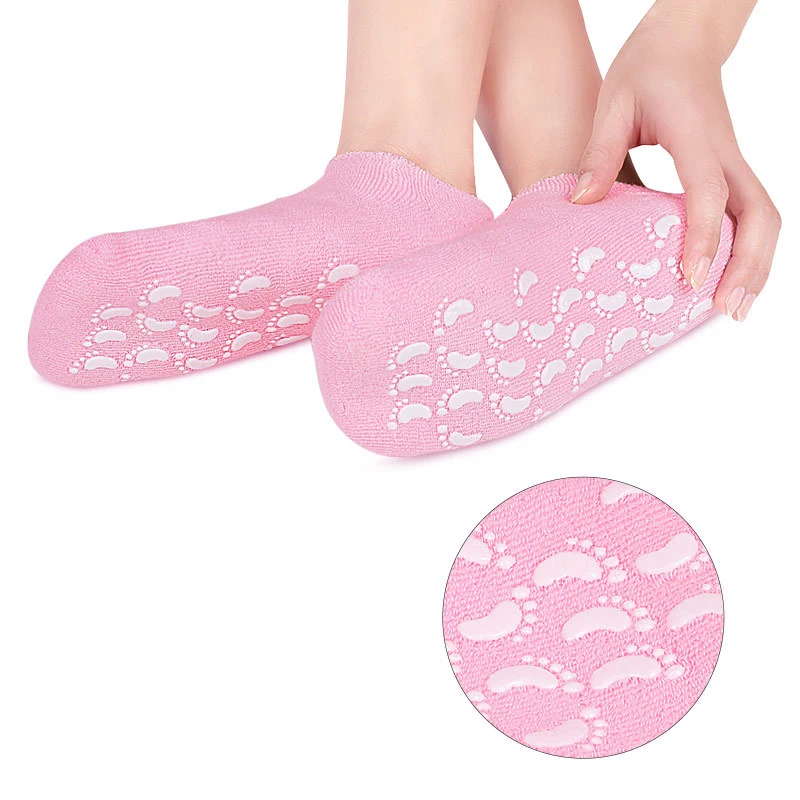 Colorful Silicone Foot Protector Moisturizing Socks for Foot-Care and Heel Cracks, Transparent or white
Colorful Silicone Foot Protector Moisturizing Socks for Foot-Care and Heel Cracks, Transparent or white