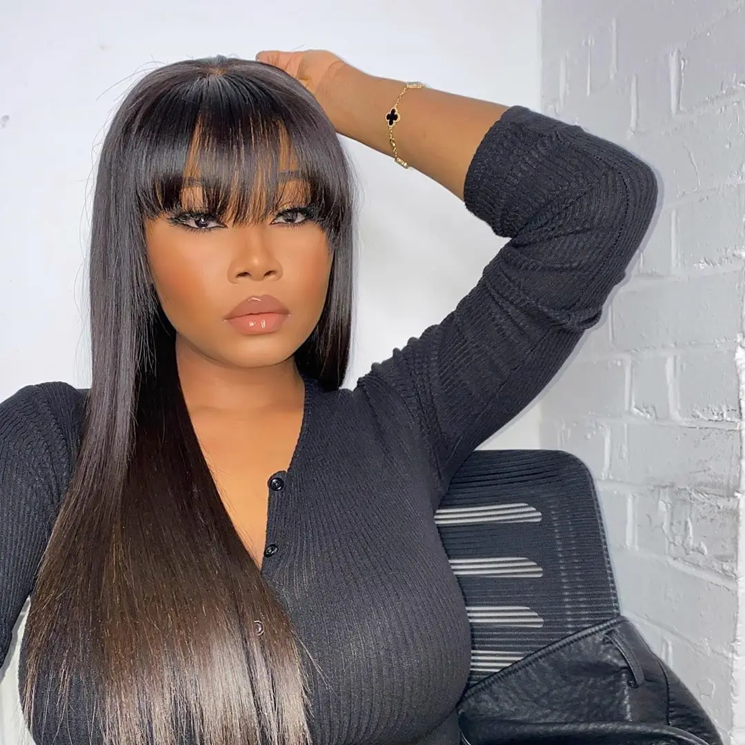 Short Bob Human Hair Wigs For Black Women Cheap Brazilian Straight Black 30 Inch Long Fringe Wig
Short Bob Human Hair Wigs For Black Women Cheap Brazilian Straight Black 30 Inch Long Fringe Wig