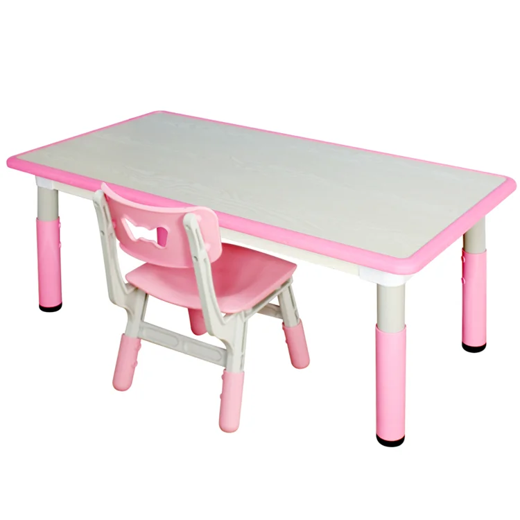Plastic Modern Children's Adjustable Kids Table and Chair Set for Bedroom and Living Room Use factory