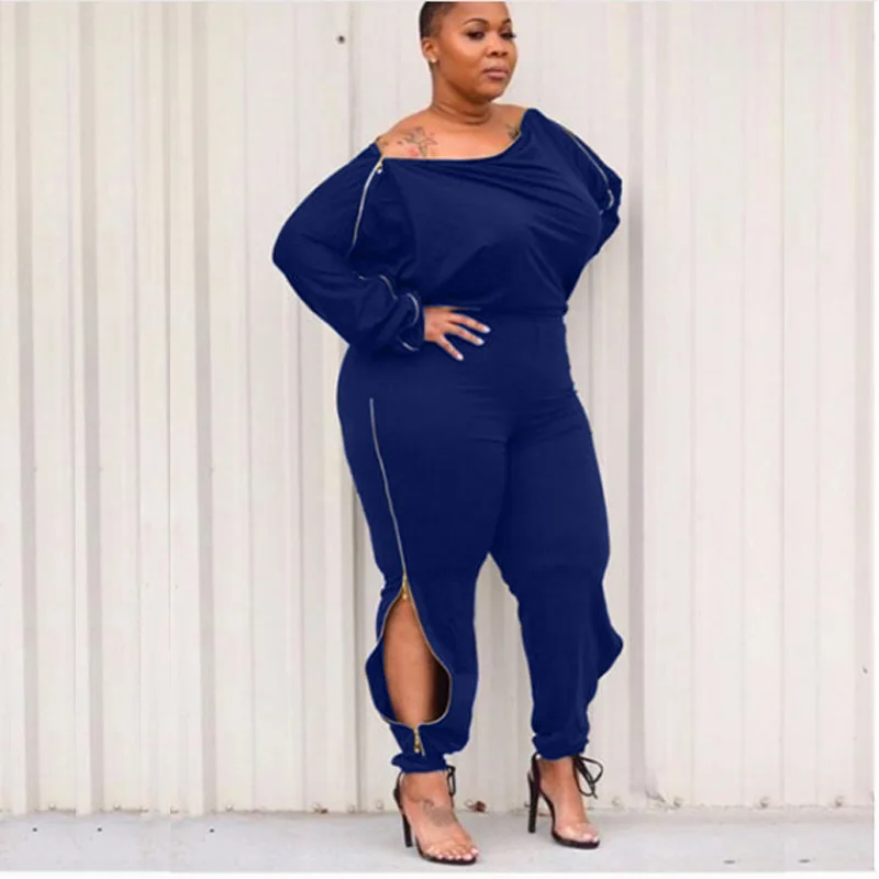 Fall Clothing For Women Long Sleeve African Jumpsuit Solid Color Plain Jumpsuits Slit Women Plus Size Jumpsuit
Fall Clothing For Women Long Sleeve African Jumpsuit Solid Color Plain Jumpsuits Slit Women Plus Size Jumpsuit