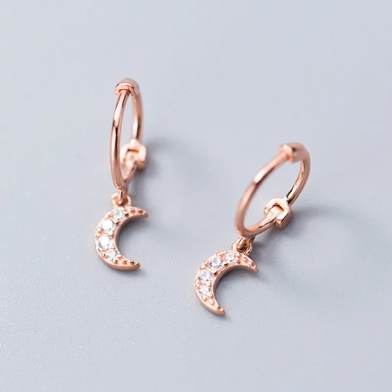 latest fashion design 925 sterling silver crescent zircon hoop earrings women daily wear
latest fashion design 925 sterling silver crescent zircon hoop earrings women daily wear