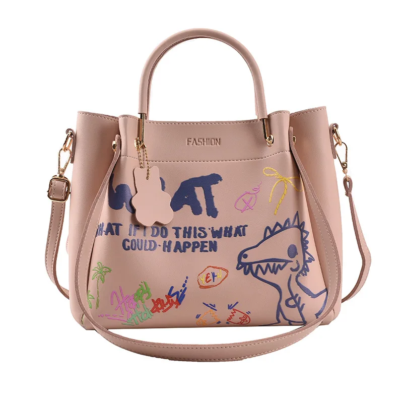 High quality fashion women All-match large-capacity one-shoulder portable underarm graffiti bucket bag
High quality fashion women All-match large-capacity one-shoulder portable underarm graffiti bucket bag