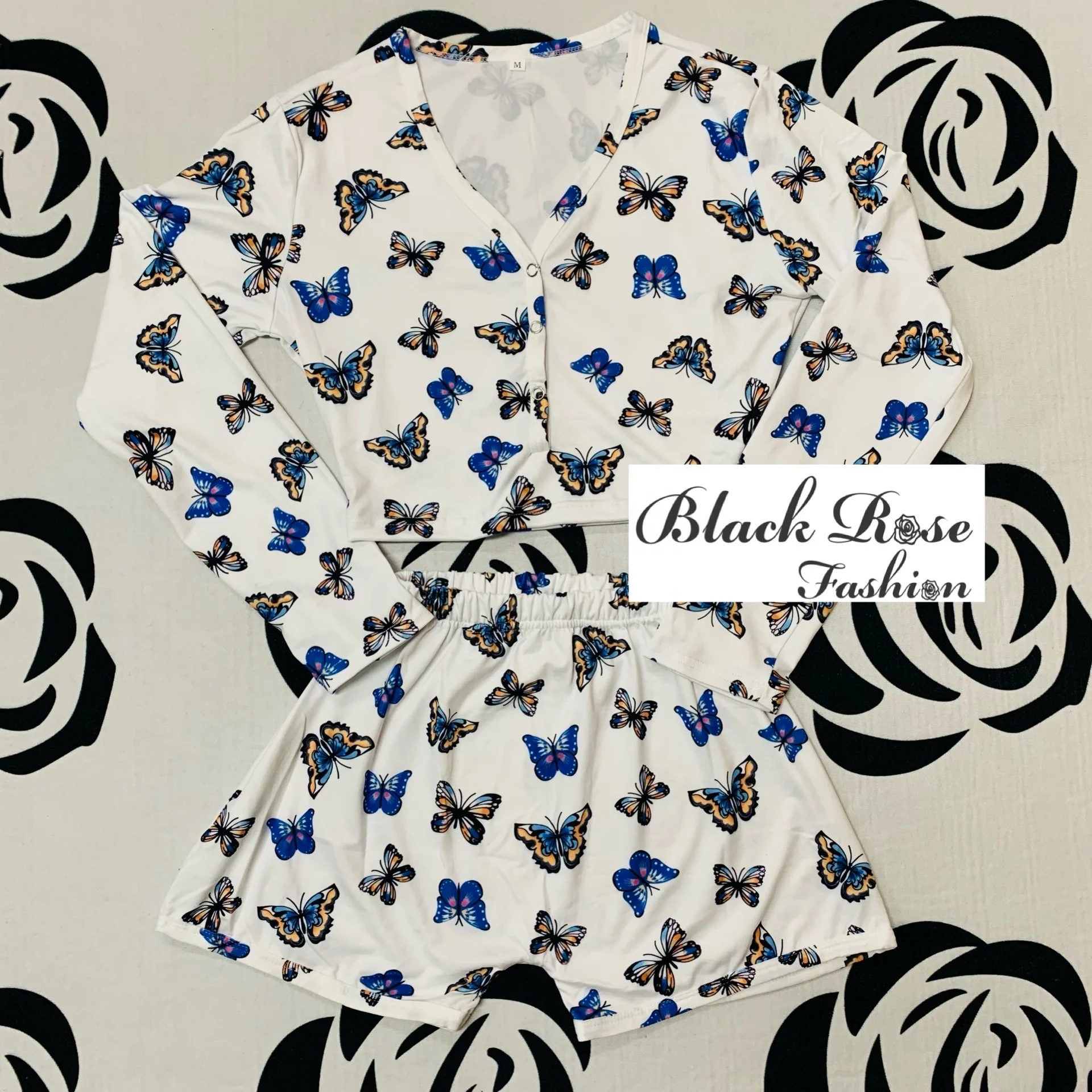Black Rose Fashion Y new arrive sprint summer onesie butterfly 2 piece pants set for women
Black Rose Fashion Y new arrive sprint summer onesie butterfly 2 piece pants set for women