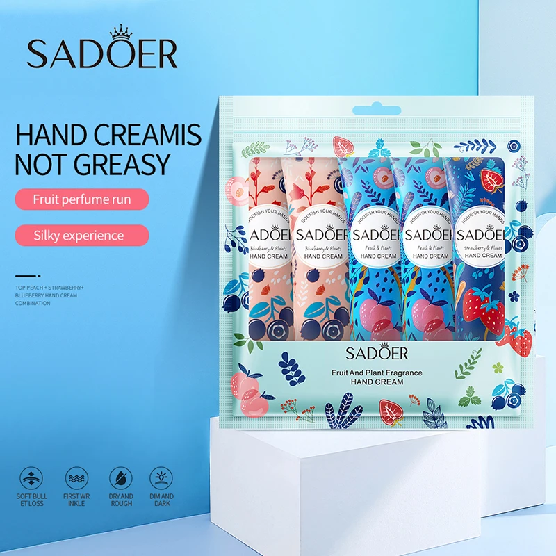 SADOER wholesale organic blueberry Christmas gift moisturizing nourishing whitening skin care hand cream
SADOER wholesale organic blueberry Christmas gift moisturizing nourishing whitening skin care hand cream