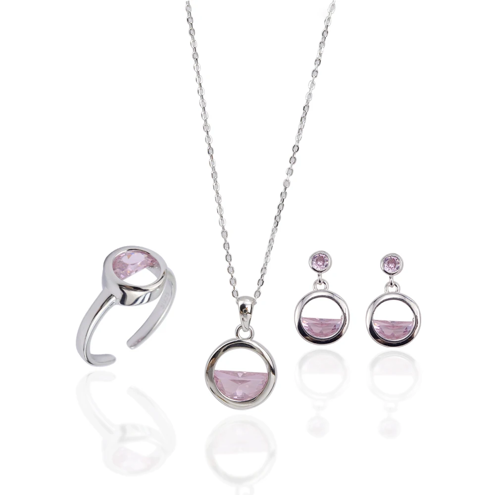 Real 925 Sterling Silver Crystal Round Pendant Ocean Necklace Elegant Water Drop bracelet wire earring stud adjustable ring, White,blue ,pink
Real 925 Sterling Silver Crystal Round Pendant Ocean Necklace Elegant Water Drop bracelet wire earring stud adjustable ring, White,blue ,pink