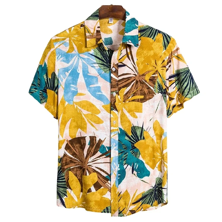 Men's fashion men's floral tops loose surf printed short sleeve shirt casual T-shirt
Men's fashion men's floral tops loose surf printed short sleeve shirt casual T-shirt