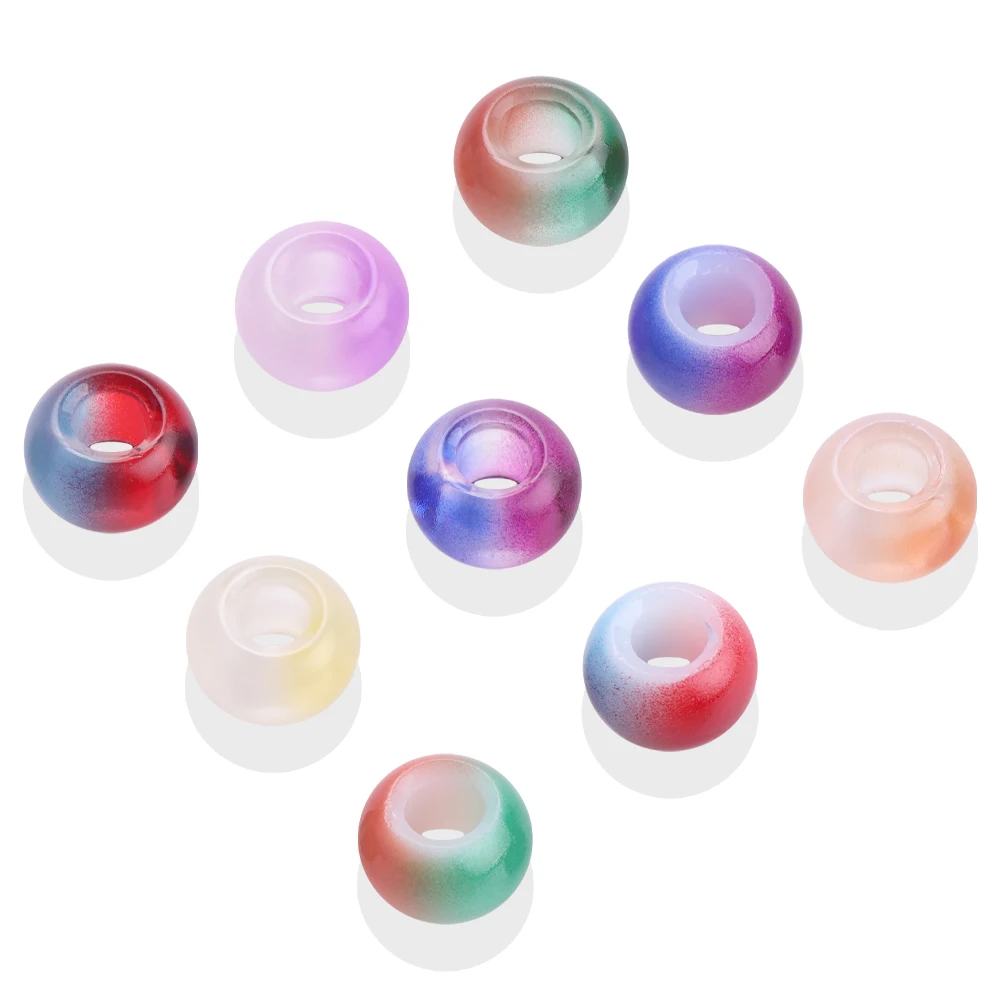 14MM Big Hole Glass Bracelet Beads For DIY Making Multi Gradient Color Crystal Round Beads For Handmade Charm Jewelry Needlework
14MM Big Hole Glass Bracelet Beads For DIY Making Multi Gradient Color Crystal Round Beads For Handmade Charm Jewelry Needlework