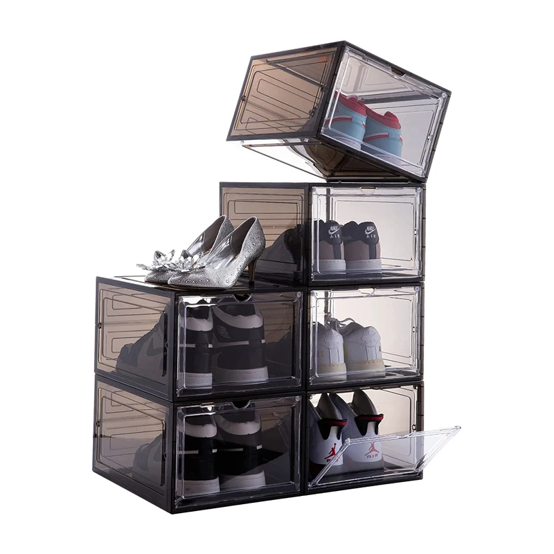High quality 6 pack magnetic shoe box clear shoe storage container shoes case box for Sneakerhead
High quality 6 pack magnetic shoe box clear shoe storage container shoes case box for Sneakerhead