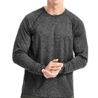 Quick Workout Shirts Men Sun Protection Shirts Long Sleeve Workout Shirts For Men Dry Quick Running Shirt