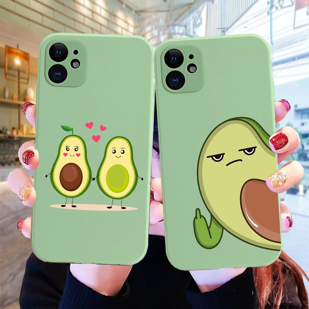 Cartoon cute avocado pat Phone Case for iPhone 13 12 11 Pro Xs X XR Max 8 7 SE Silicone Cases Soft Black Cover Built-in canvas, 14color
Cartoon cute avocado pat Phone Case for iPhone 13 12 11 Pro Xs X XR Max 8 7 SE Silicone Cases Soft Black Cover Built-in canvas, 14color