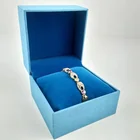 Faux leather luxury handmade jewelry box necklace box watch case supplier
