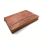 new style custom case business wallet cardholder passport zipper genuine leather planner