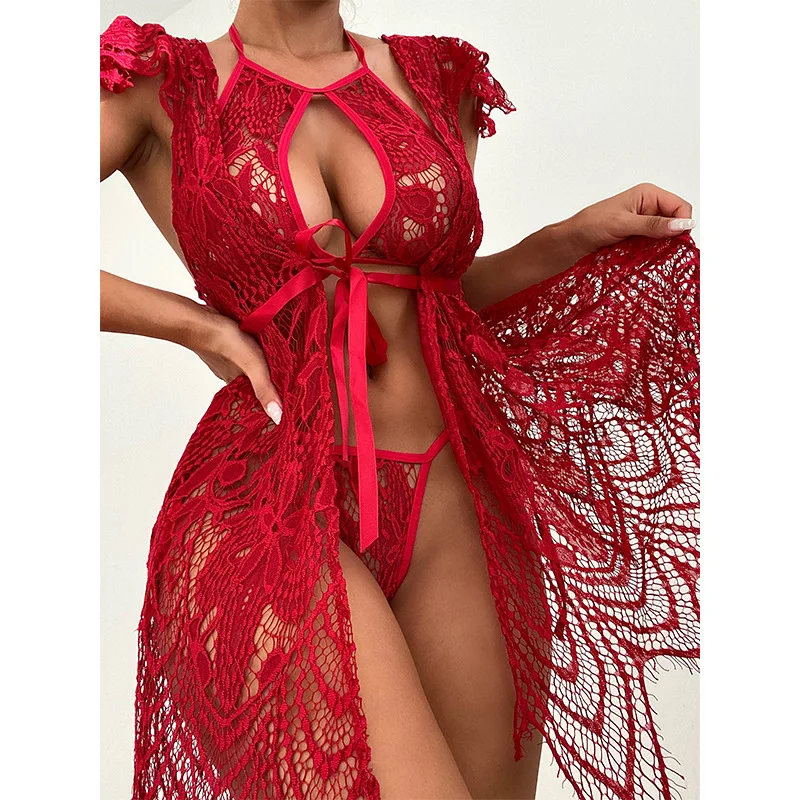 YILIMI Wholesale Women's sexy red sleepwear Lingerie ladies sexy hollow out nightwear suit underwear pajamas
YILIMI Wholesale Women's sexy red sleepwear Lingerie ladies sexy hollow out nightwear suit underwear pajamas