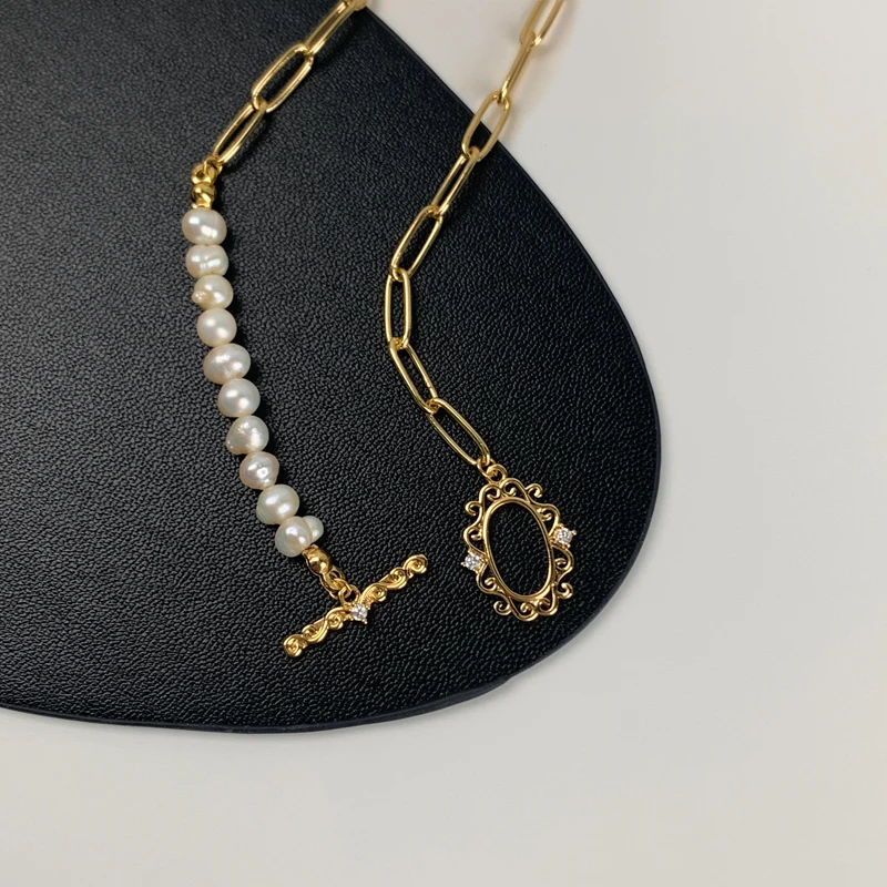 Vershal B-28 High Quality 18k Gold Plated Retro Pearl Beaded Geometric Pendant Necklace For Women
Vershal B-28 High Quality 18k Gold Plated Retro Pearl Beaded Geometric Pendant Necklace For Women