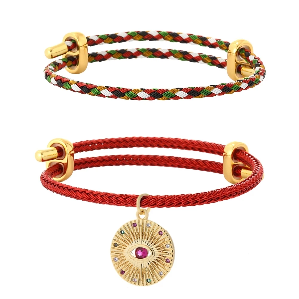 Boho Adjustable Chain Bracelet for Women Men Braided Wire Rope Adjustable Bracelet Bangle bohemian hip hop, Gold/rosegold
Boho Adjustable Chain Bracelet for Women Men Braided Wire Rope Adjustable Bracelet Bangle bohemian hip hop, Gold/rosegold