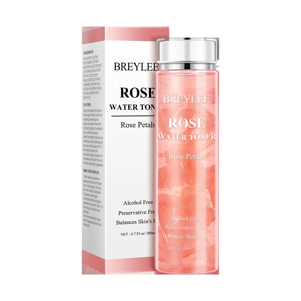 BREYLEE 200ml rose petals water toner alcohol free balances skin's PH hydrating repair tender skin moisturizing face toner
BREYLEE 200ml rose petals water toner alcohol free balances skin's PH hydrating repair tender skin moisturizing face toner