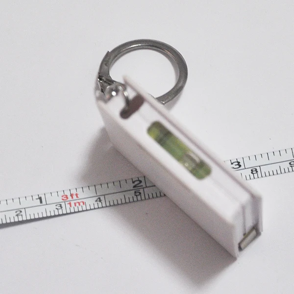 100cm/39inch fancy promotional high precision spirit level china manufacturer tape measurement multifunction keychain