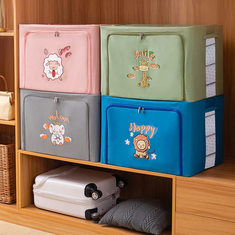 New cartoon foldable storage box for household clothes, quilt storage box, large Oxford Bulbina box
New cartoon foldable storage box for household clothes, quilt storage box, large Oxford Bulbina box