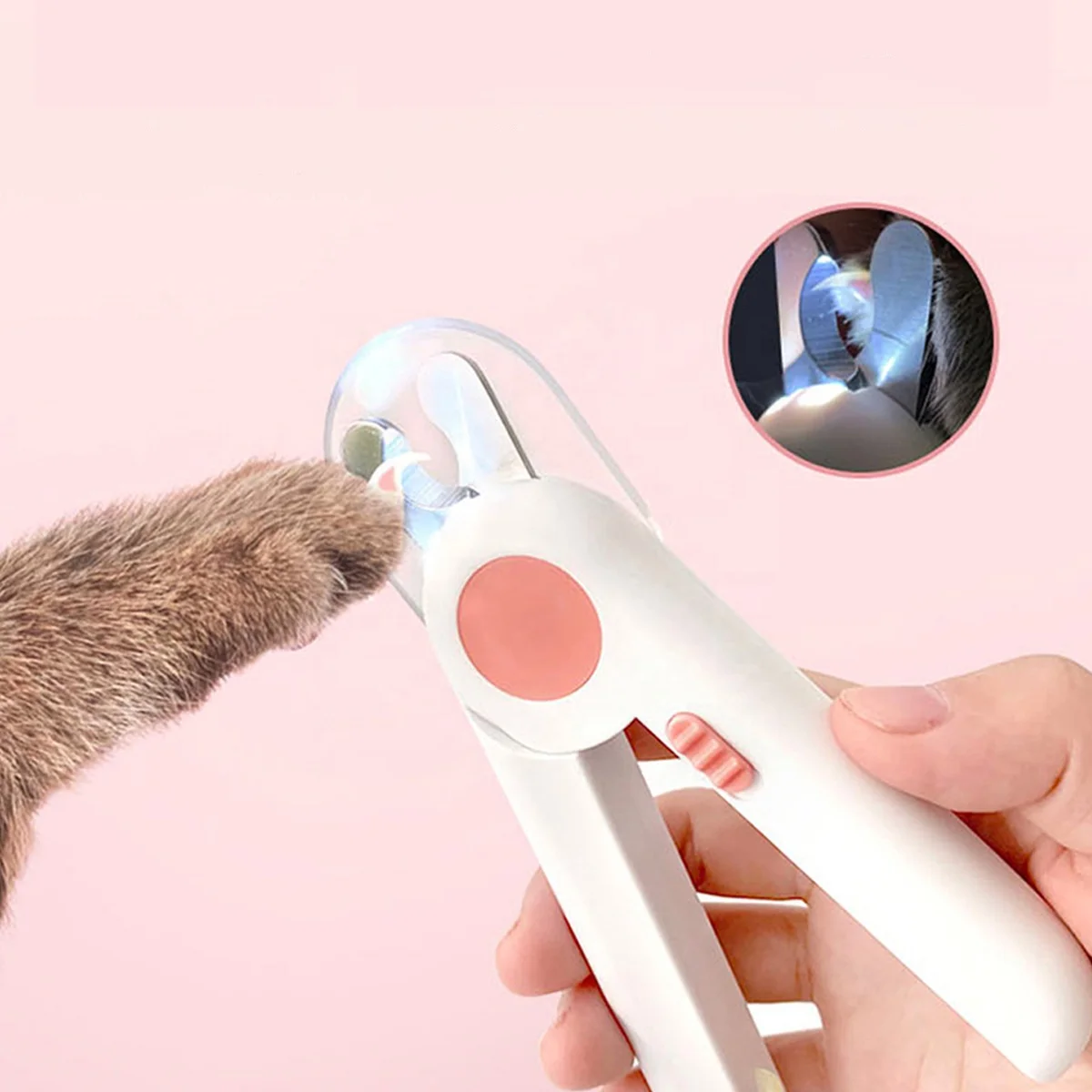 New hot sell pet LED nail clipper and trimmer transparent baffle anti nail splash clipper for cats and dogs, Blue, pink
New hot sell pet LED nail clipper and trimmer transparent baffle anti nail splash clipper for cats and dogs, Blue, pink