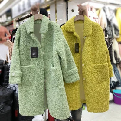 30% Off New Winter Korean Loose Elegant Lamb Wool Warm Coat Women Long Jackets Solid Turn-down Collar Single Breasted Pockets
30% Off New Winter Korean Loose Elegant Lamb Wool Warm Coat Women Long Jackets Solid Turn-down Collar Single Breasted Pockets