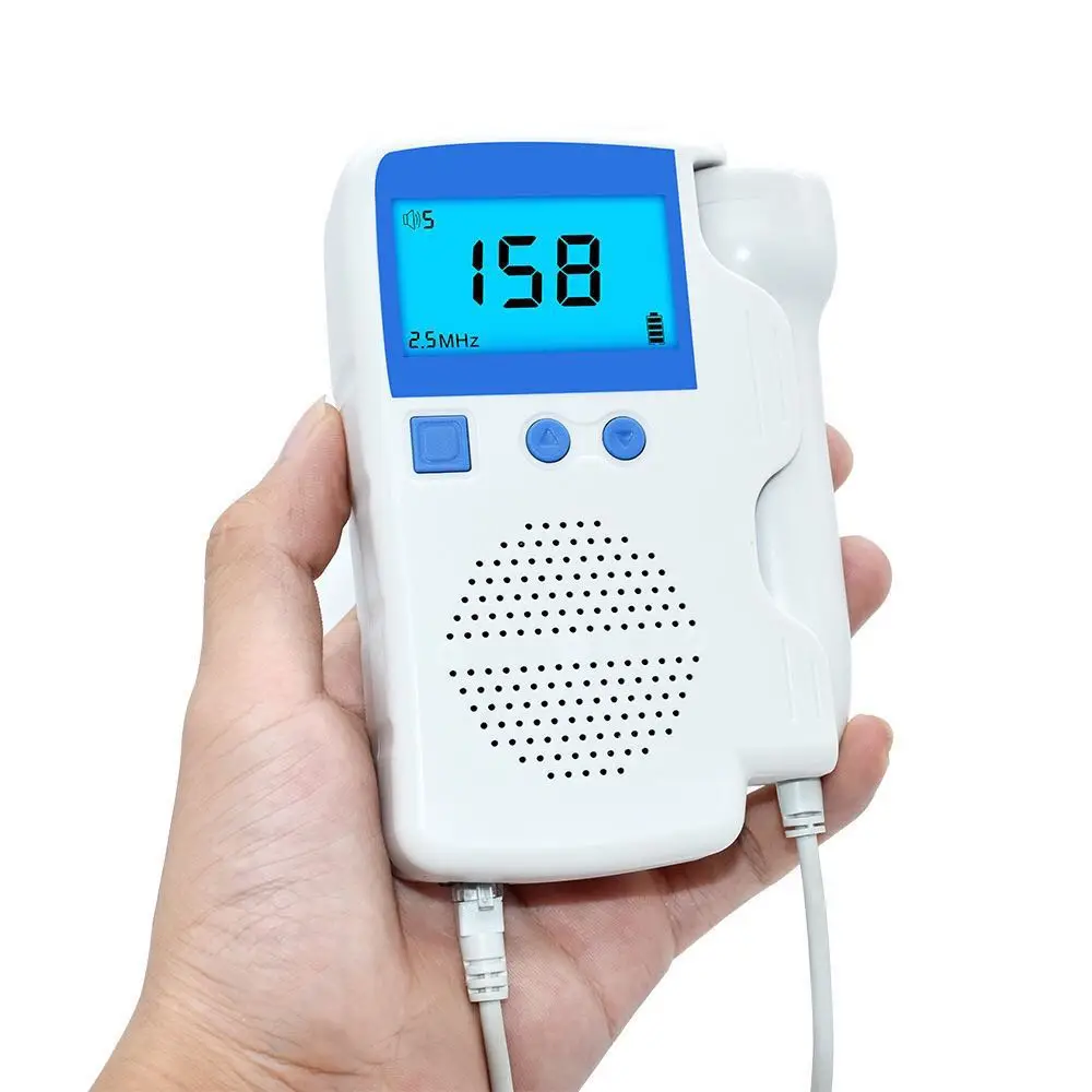 2.5MHZ Ultrasound Doppler Fetal Monitor Baby Heart Sound Detector Pregnant Fetal Portable Baby Health monitor
2.5MHZ Ultrasound Doppler Fetal Monitor Baby Heart Sound Detector Pregnant Fetal Portable Baby Health monitor