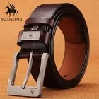 Cow genuine leather luxury strap male belts for new fashion classic vintage pin buckle men belt High Quality