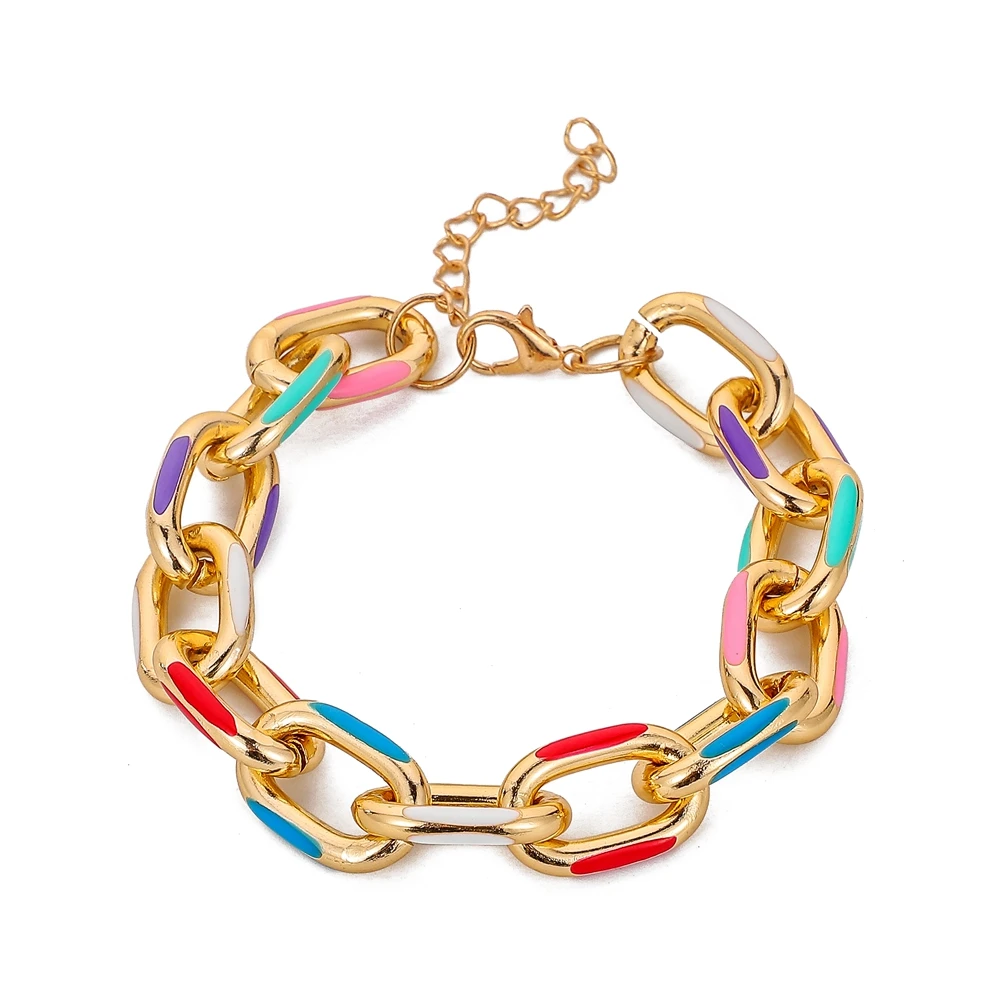 2021 New Stainless Steel Bracelet Ladies Rainbow Bracelet Personality Bracelet For Birthday Gift Party, Gold
2021 New Stainless Steel Bracelet Ladies Rainbow Bracelet Personality Bracelet For Birthday Gift Party, Gold