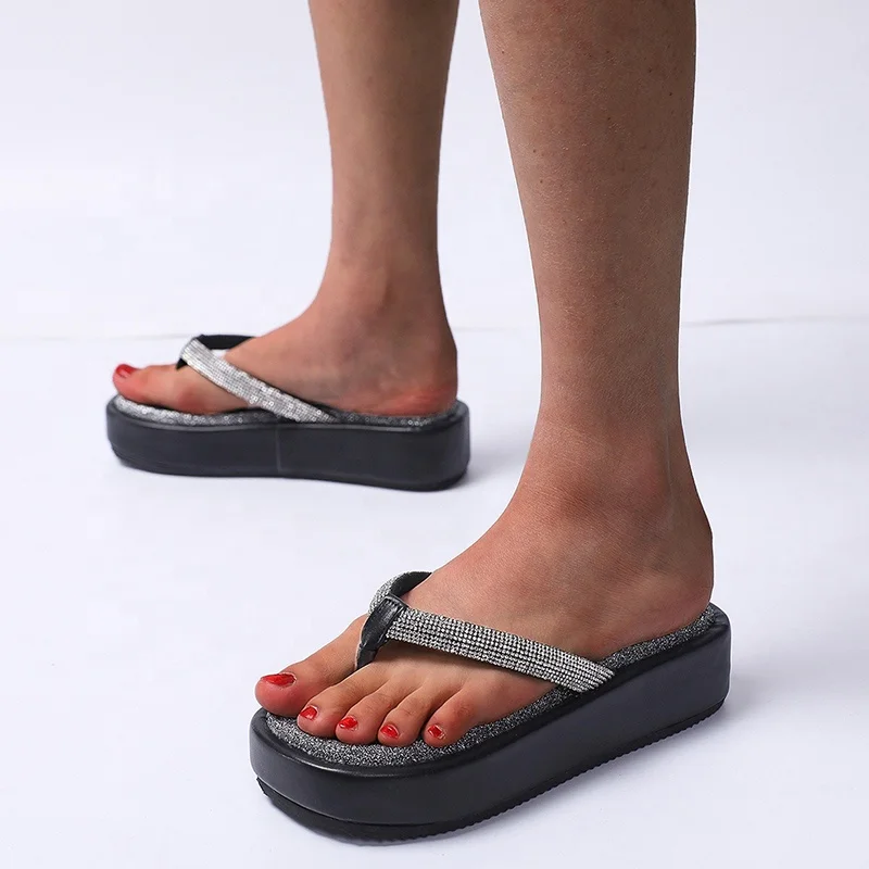 Wholesale Summer Rhinestone Ladies Rubber Flipflop Slippers Women Platform Beach Sandals Flip Flop
Wholesale Summer Rhinestone Ladies Rubber Flipflop Slippers Women Platform Beach Sandals Flip Flop