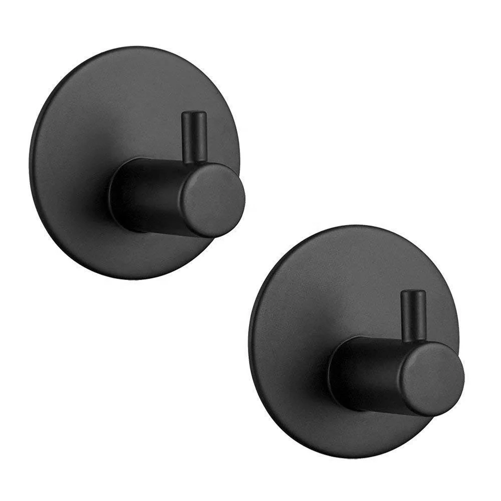Round Self Adhesive Hooks Hat Towel Robe Coat Stainless Steel Door Command Hooks Hanger, Black, silver
Round Self Adhesive Hooks Hat Towel Robe Coat Stainless Steel Door Command Hooks Hanger, Black, silver