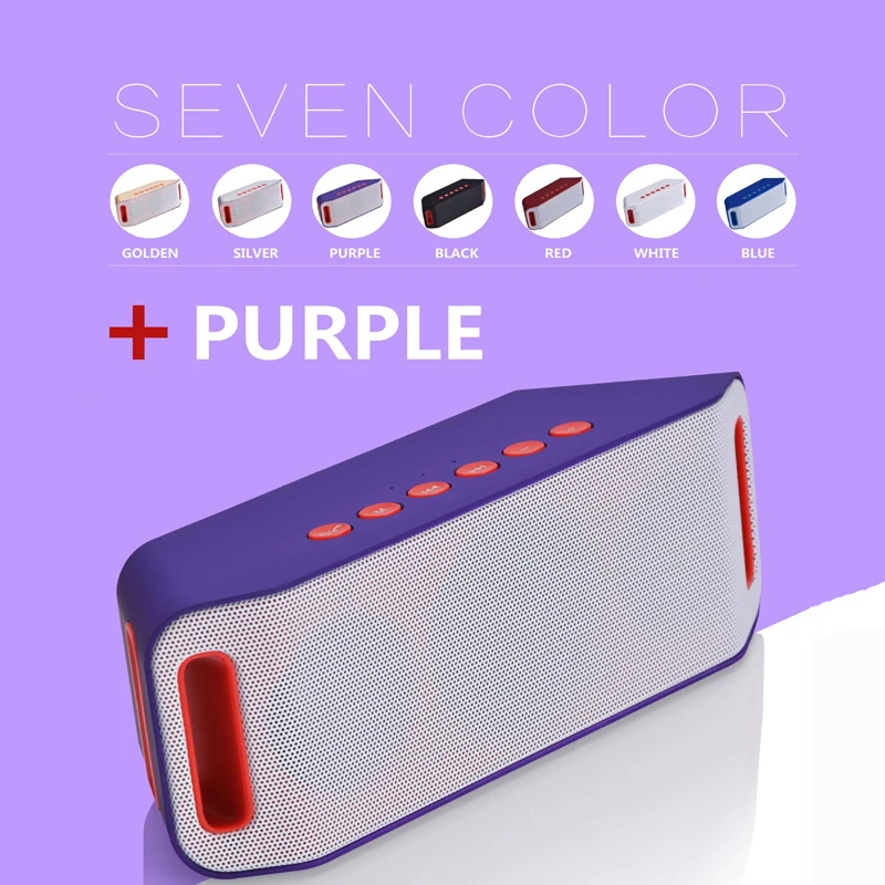 S204 Wireless portable Speaker super bass stereo Rechargeable loudspeaker Handsfree Music AUX Player FM Radio - ANKUX.COM