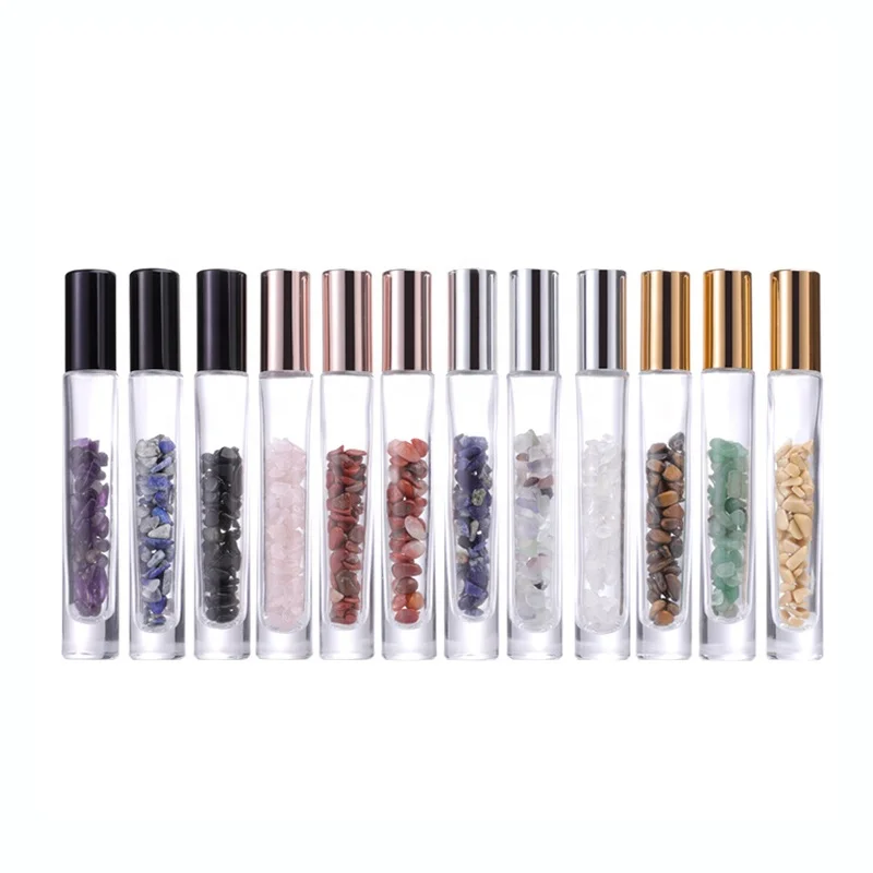 wholesale reusable unique luxury 10ml gemstone roller perfume oil bottles thick bottom roll on bottle with crystal roller ball
wholesale reusable unique luxury 10ml gemstone roller perfume oil bottles thick bottom roll on bottle with crystal roller ball