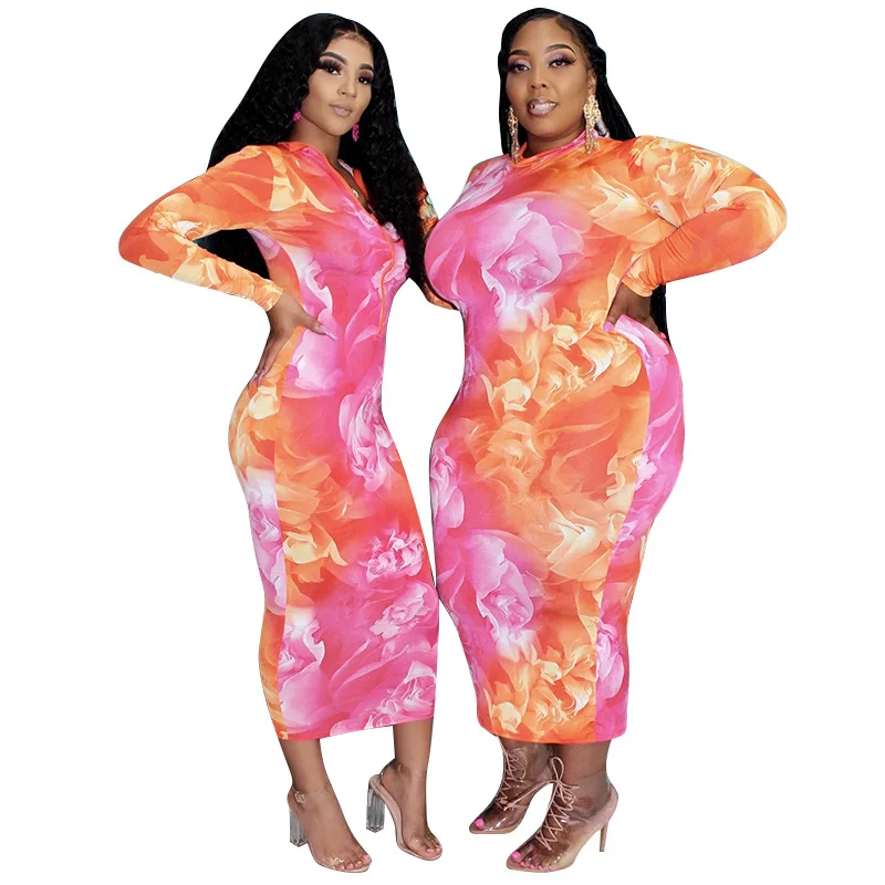 High Quality Good Selling Kleid fashion polyester tie tye tight sexy night plus size dress for woman
High Quality Good Selling Kleid fashion polyester tie tye tight sexy night plus size dress for woman
