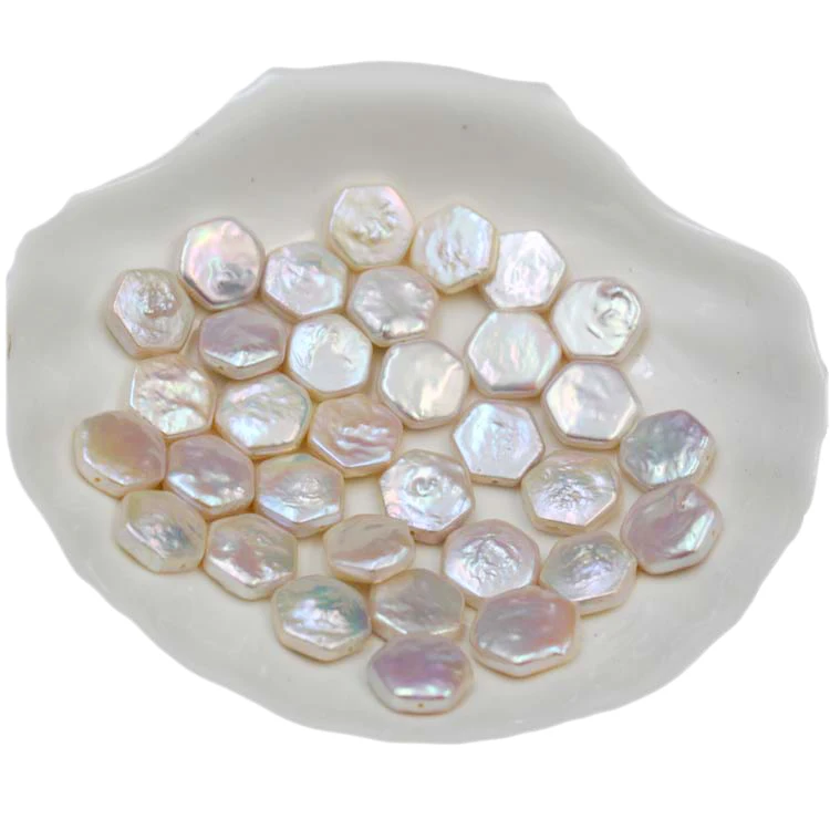 Baroque natural freshwater pearls geometric hexagonal shaped beads loose pearl DIY jewelry materials, Natural white
Baroque natural freshwater pearls geometric hexagonal shaped beads loose pearl DIY jewelry materials, Natural white