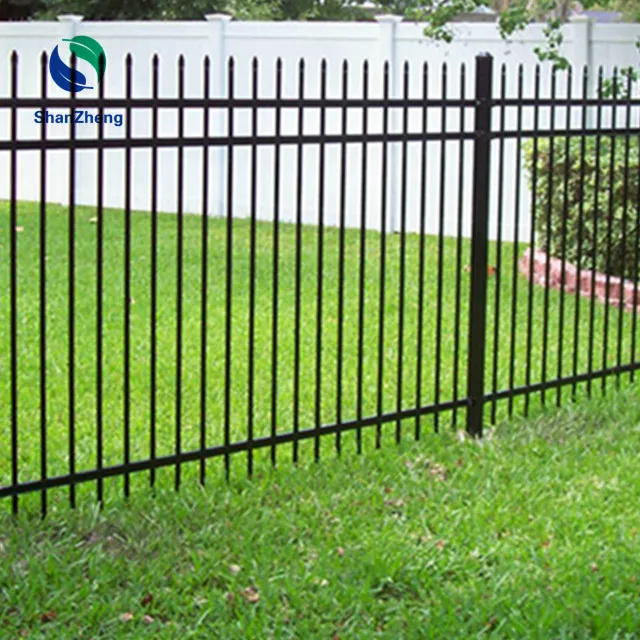 Aluminum Horizontal Slat Metal Fence for garden balcony using modern fence