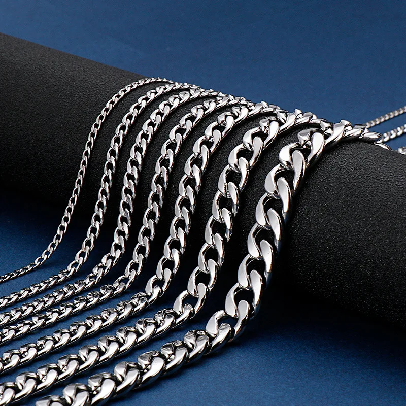 Newest Simple Stainless Steel Chain Hiphop Necklace Street Hip Hop Titanium Steel Cuban Chain, As picture
Newest Simple Stainless Steel Chain Hiphop Necklace Street Hip Hop Titanium Steel Cuban Chain, As picture