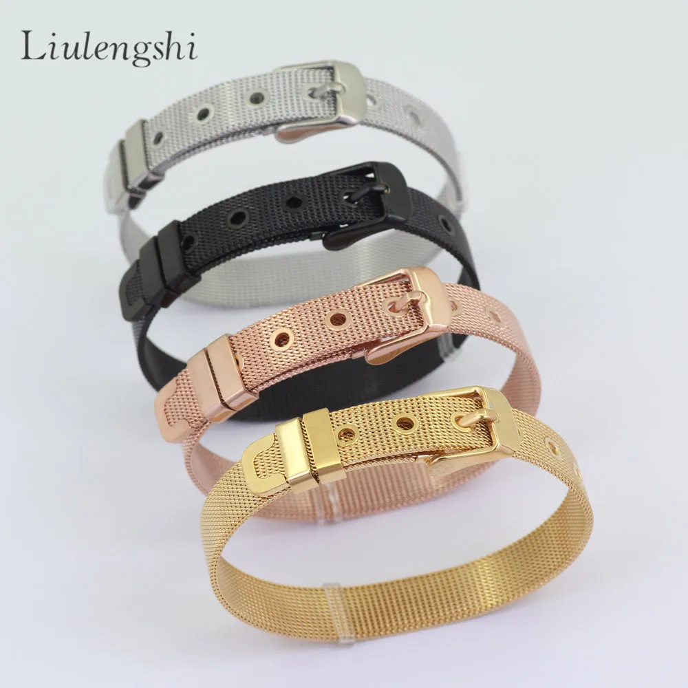 8mm 10mm Wrist Band Belt Buckle Mesh Bracelet Stainless Steel Adjustable Belt Buckle Mesh Bangle Bracelet for Women, Picture shows
8mm 10mm Wrist Band Belt Buckle Mesh Bracelet Stainless Steel Adjustable Belt Buckle Mesh Bangle Bracelet for Women, Picture shows