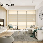 Japanese Style Non-woven Fabric Zebra Blinds for Kitchen Bathroom Window Manual Blinds Custom Roller Blinds